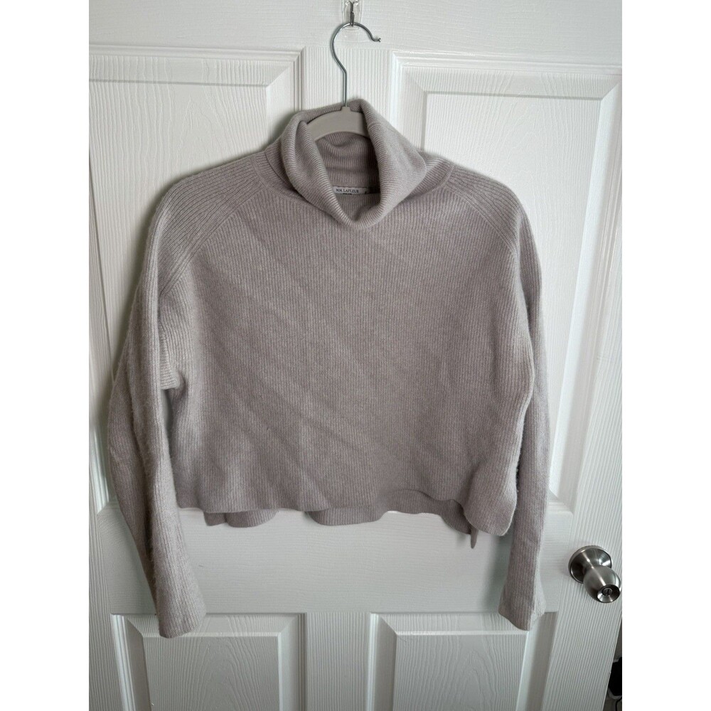 MM Lafleur The Arbus 100% Cashmere Turtleneck Sweater Sz S Quiet Luxury Work
